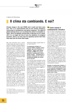 Il clima sta cambiando. E noi?