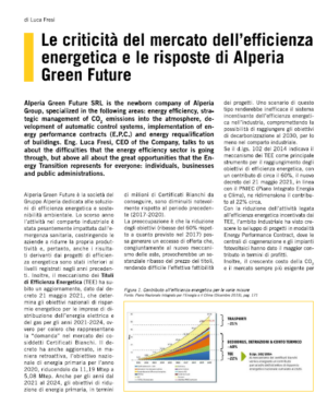Le criticità del mercato dell’efficienza energetica e le risposte di Alperia Green Future
