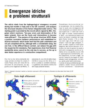 Emergenze idriche e problemi strutturali