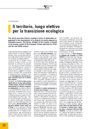 Il territorio, luogo elettivo per la transizione ecologica