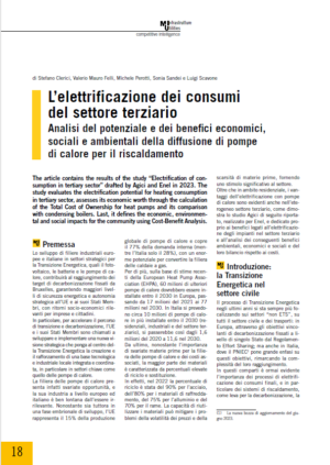 L’elettrificazione dei consumi del settore terziario
