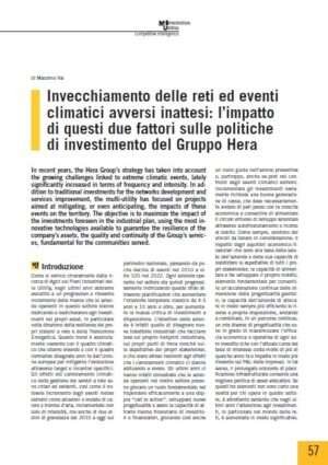 Invecchiamento delle reti ed eventi climatici avversi inattesi: l’impatto di questi due fattori sulle politiche di investimento del Gruppo Hera
