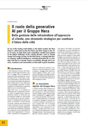 Il ruolo della generative AI per il Gruppo Hera