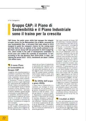 Gruppo CAP: il Piano di Sostenibilità e il Piano Industriale sono il traino per la crescita