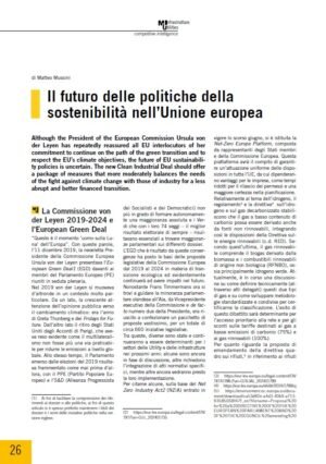 Il futuro delle politiche della sostenibilità nell’Unione europea