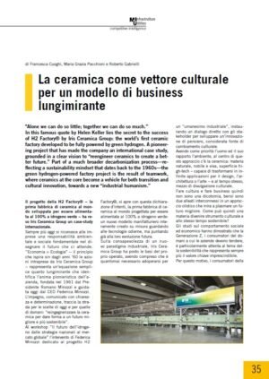 La ceramica come vettore culturale per un modello di business lungimirante