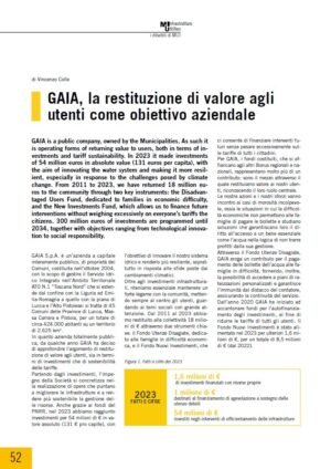 GAIA, la restituzione di valore agli utenti come obiettivo aziendale