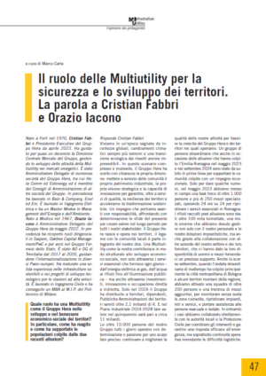Il ruolo delle Multiutility per la sicurezza e lo sviluppo dei territori. La parola a Cristian Fabbri e Orazio Iacono