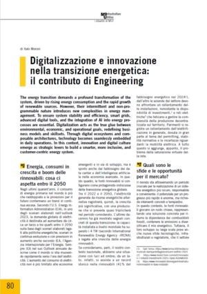 Digitalizzazione e innovazione nella transizione energetica: il contributo di Engineering