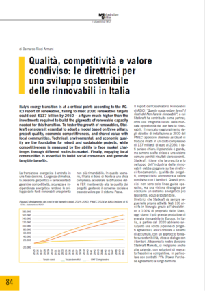 Qualità, competitività e valore condiviso: le direttrici per uno sviluppo sostenibile delle rinnovabili in Italia