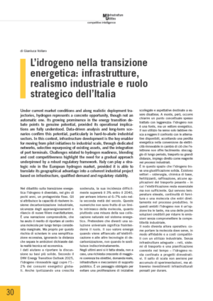 L’idrogeno nella transizione energetica: infrastrutture, realismo industriale e ruolo strategico dell’Italia