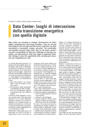 Data Center: luoghi di intersezione della transizione energetica con quella digitale