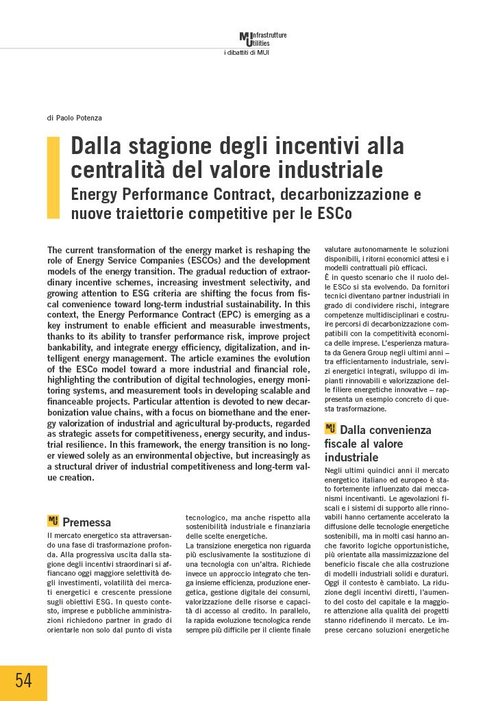 Dalla stagione degli incentivi alla centralità del valore industriale