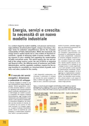 Energia, servizi e crescita: la necessità di un nuovo modello industriale