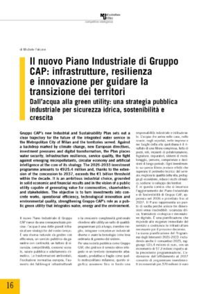 Il nuovo Piano Industriale di Gruppo CAP: infrastrutture, resilienza e innovazione per guidare la transizione dei territori